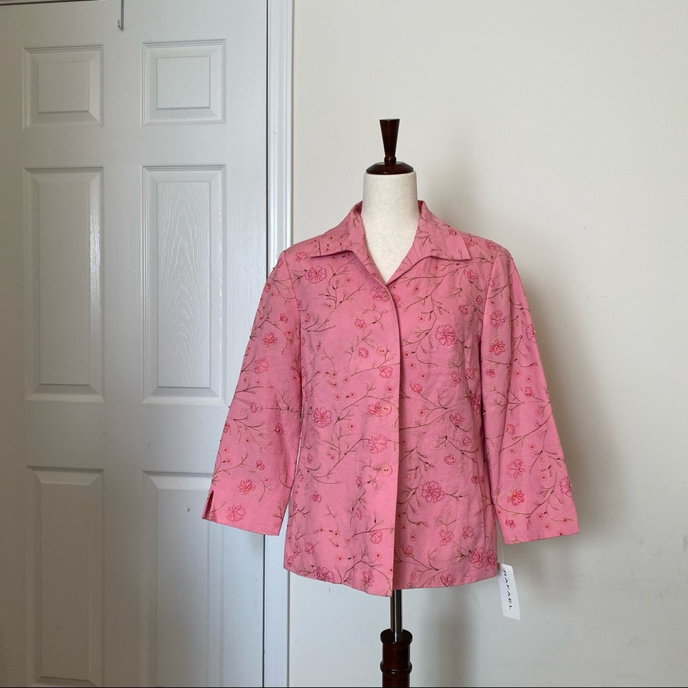 (Size 10) Rafaella Embroidered Linen